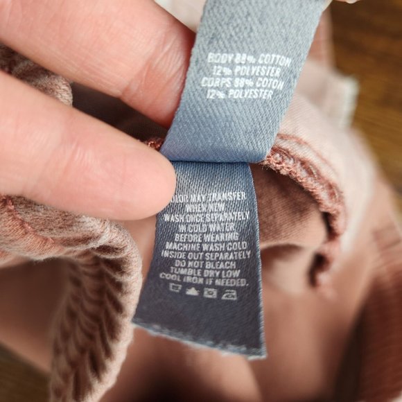 Aerie Shorts Womens Medium Terracotta Pink Loungewear Raw Hem Drawstring Casual - Picture 11 of 11